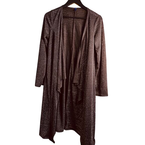 Dress to Impress Soft Stitch Womens Cardigan/Sweater Black/Silver Long Sleeve 2X - Picture 1 of 8